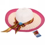 Шляпа женская с широкими полями «TiraMiSu- Ассоль», микс 6 цветов, р58, ширина полей 10 см