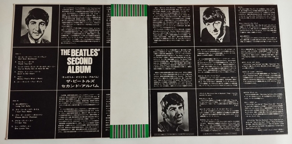 Винтажная виниловая пластинка LP The Beatles Second Album (Japan 1973) (Obi)