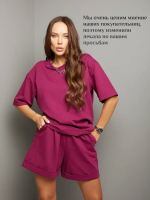 Летний костюм Karamelina женский бордовый