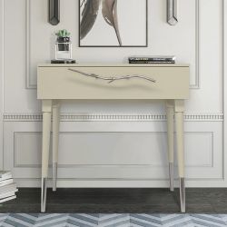 Консоль Арт Колор matte Стайл Сильвер Серый шелк матовый