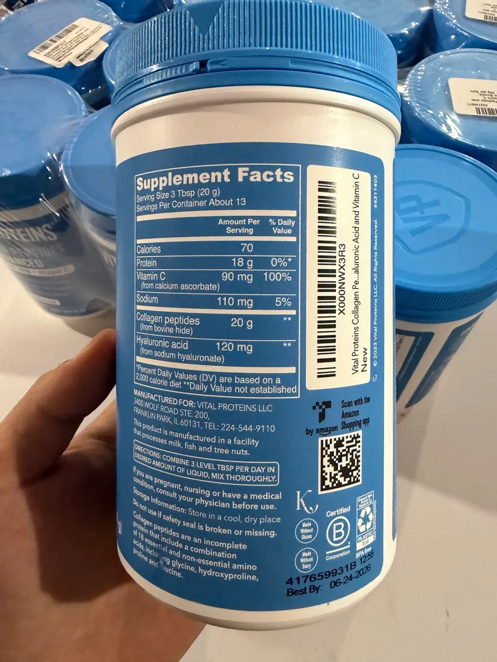 Коллаген улучшенная формула Без вкуса 265 г Старый дизайн