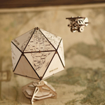 Деревянный конструктор Глобус Икосаэдр с секретом (EWA)