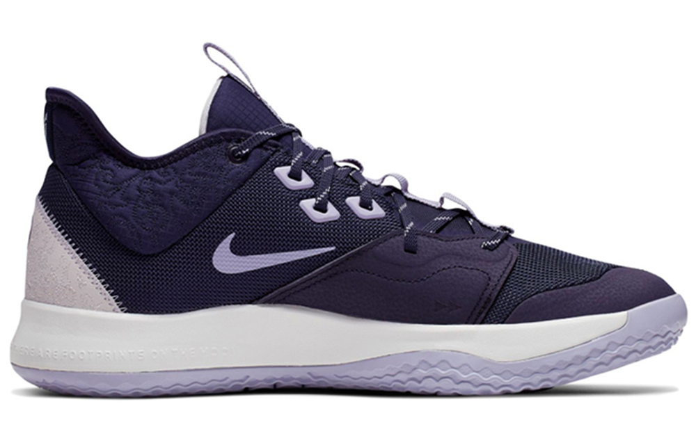 Nike PG 3 Paulette pickled pepper 3 lace-up lightweight wear-resistant non-slip low-cut actual combat basketball shoes men's black and purple