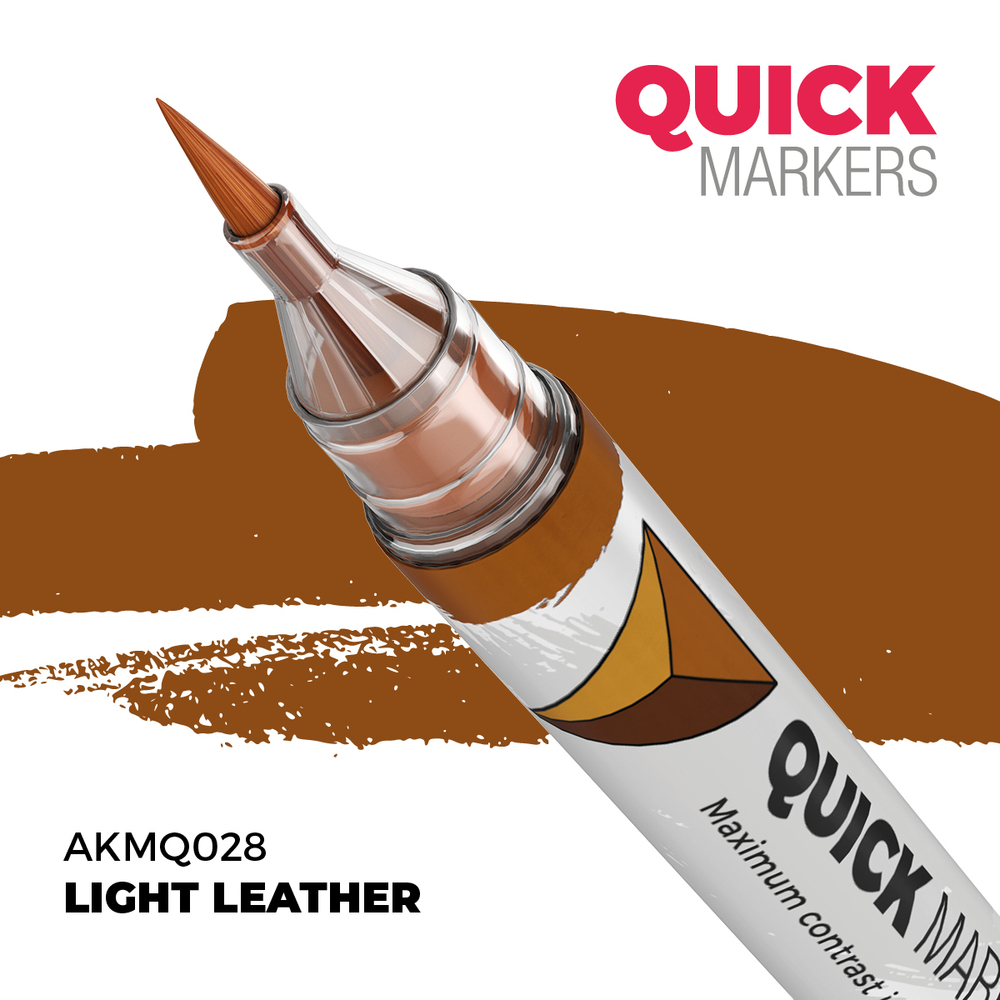 Акриловый маркер AK Interactive Quick Marker Light Leather