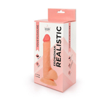 Фаллоимитатор Erowoman Realistic с мошонкой на присоске, 20 см