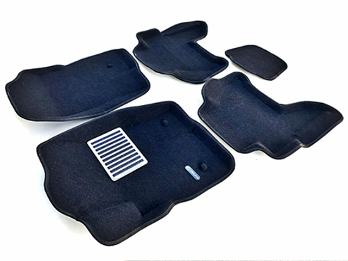 Коврики салона для NISSAN Pathfinder (2004-2013) Euromat 3D Lux черные. Арт. EM3D-003710