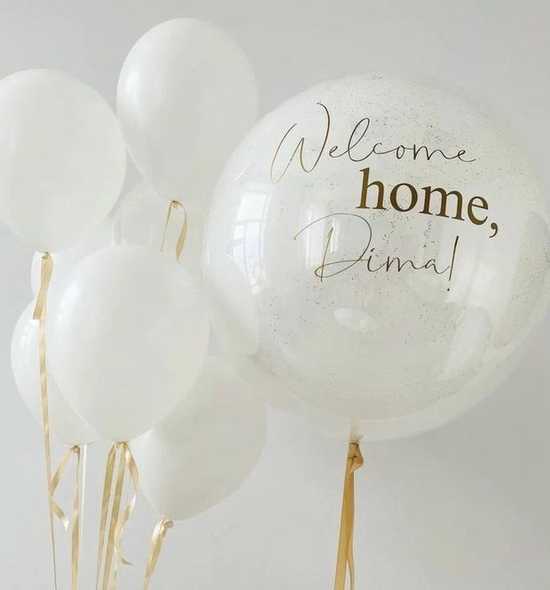 Воздушные шары на выписку для мальчика №4099