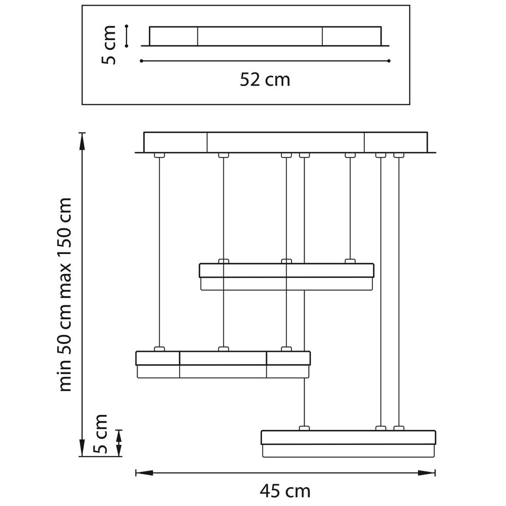 Подвесной светодиодный светильник Unitario Lightstar 763337