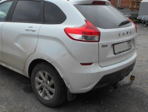 Фаркоп с эл-кой Smart для Lada X-Ray с 2016 (оцинкованный шар)(паспорт и сертификат в комплекте) 92107-A.Motodor