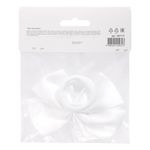 Бант для волос 8х10 см, 10х12 см, 8 см на резинке, белый, АССОРТИ, MONTE VITA, 457117