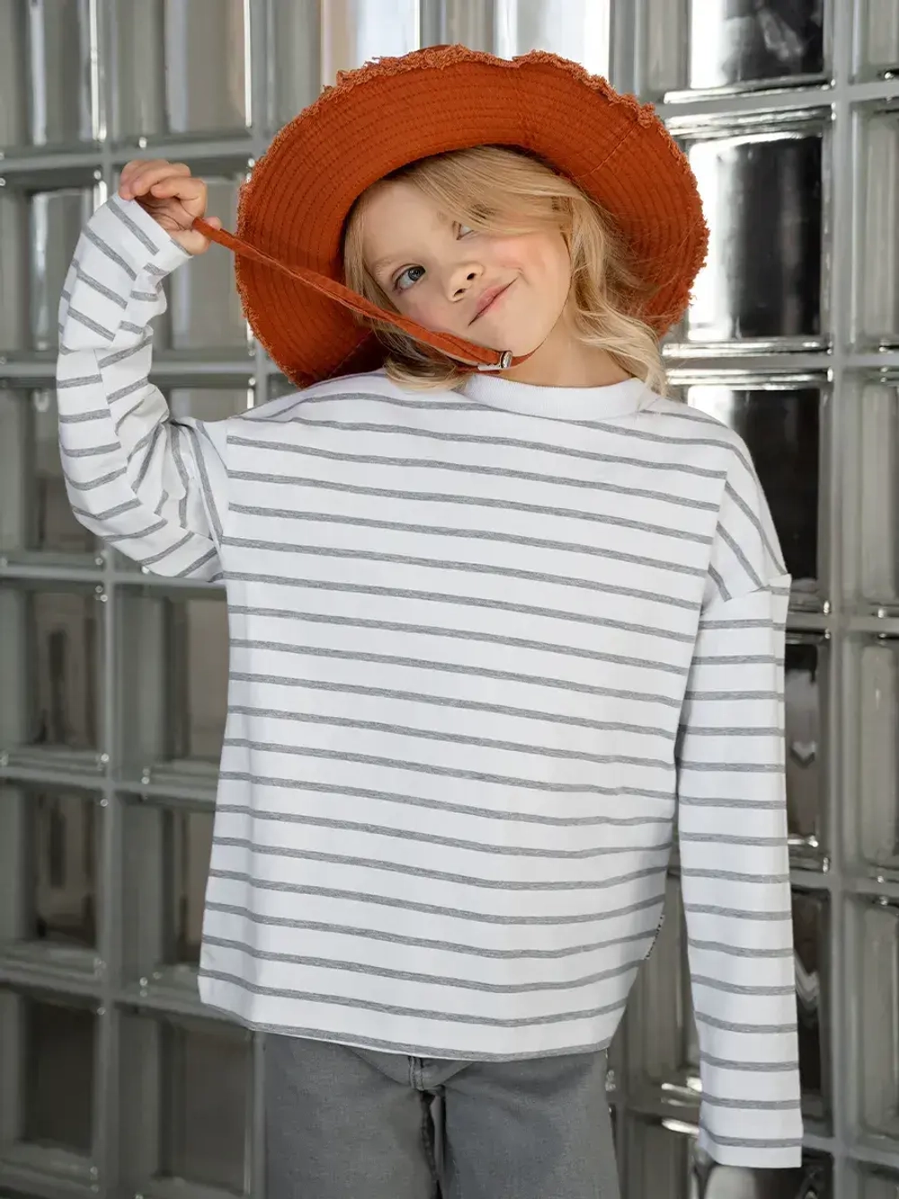 Лонгслив для девочки осенний