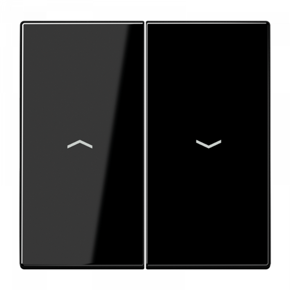 JUNG LS 990 Черная Клавиша 2-ая жалюзийная, арт.LS995PSW