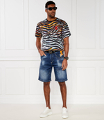 Джинсовые шорты Formentera Fit Skull&Bones Philipp Plein - темно-синий(MDT3806 PDE004N)