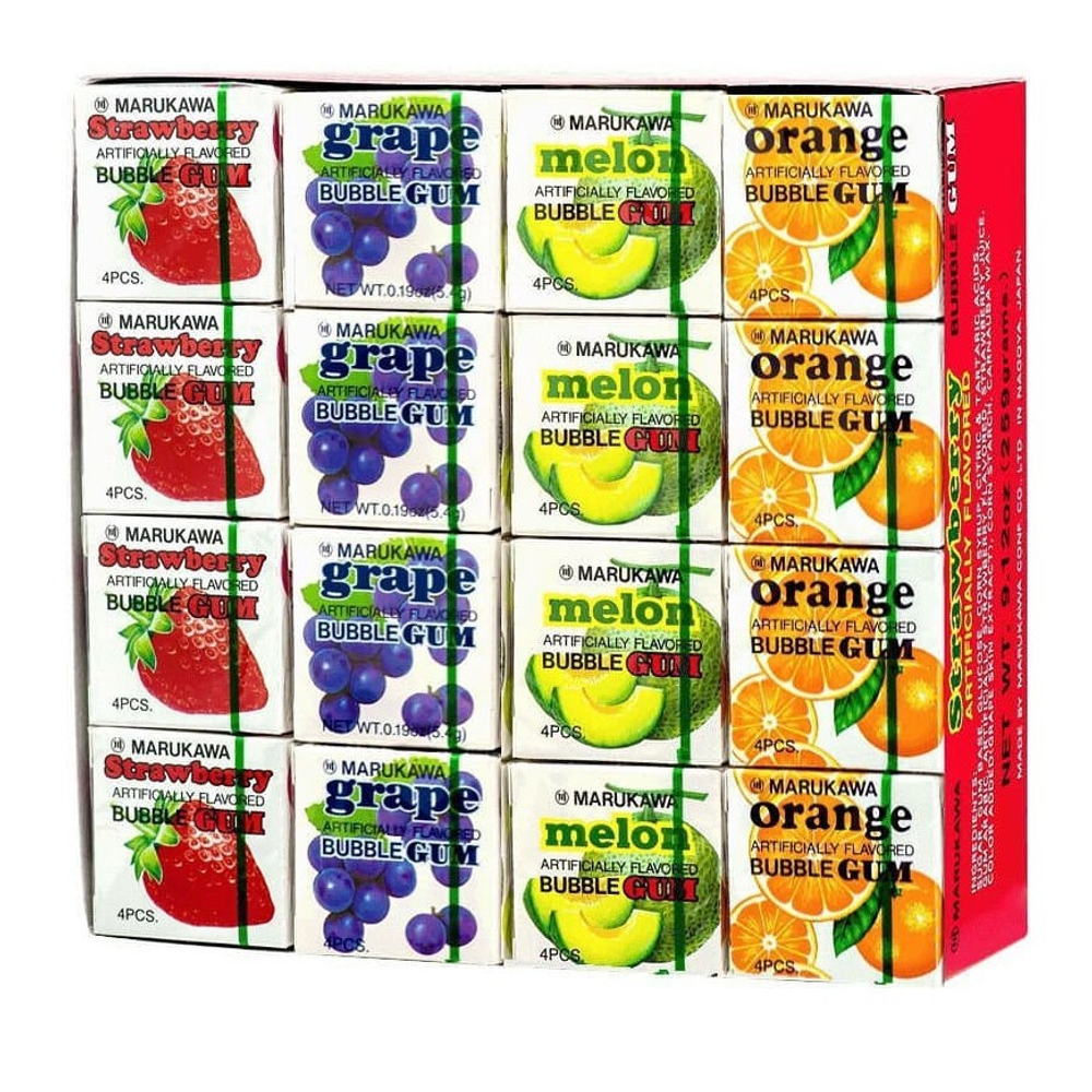 Жевательная резинка Marukawa Апельсин Bubble Gum Orange 4 шт 5,4 г