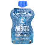 Mamma Chia, Organic Chia Prebiotic Squeeze Snack, черника и асаи, 4 порции, 99 г (3,5 унции)
