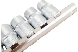 Набор торцевых головок RF-3111-5: 3/8"DR 6-гранных на планке 11пр. ROCKFORCE