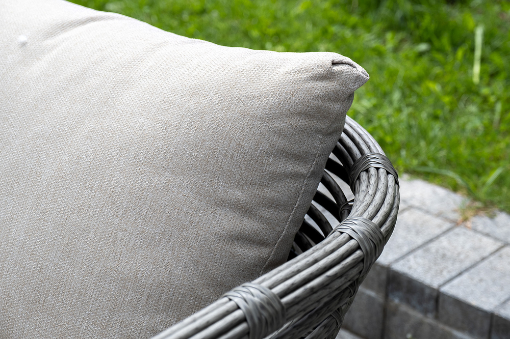 "Валенсия" лаунж-зона из искусственного ротанга, цвет серый