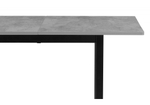 Стол деревянный Woodville Аркон 110(130)х68х75 бетон, черный, ножки черные