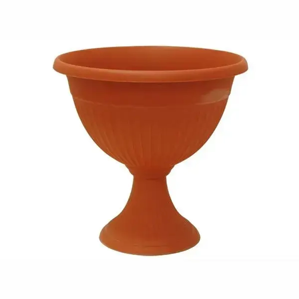 Кашпо-вазон ЛИВИЯ D370мм 11,8л низкий Терракотовый 0,37,37х0,37м (комплект 5 шт)