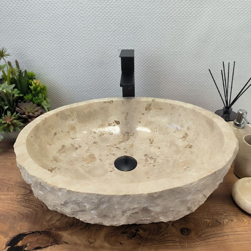 Раковина из мрамора Erozy Cream EM-62654 55*46*15 123