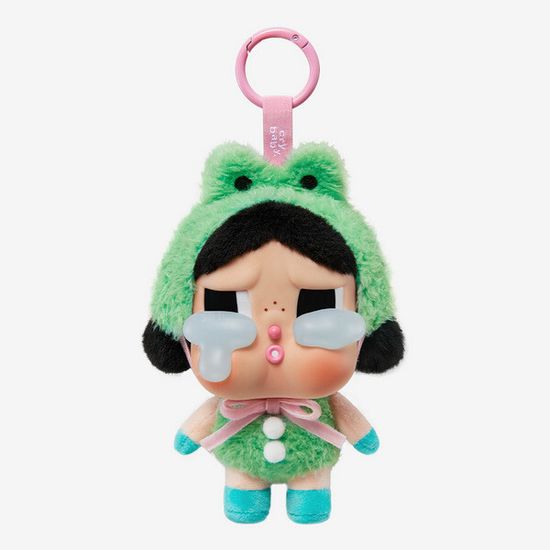 Коллекционная фигурка POPMART CRYBABY Crying Again Series-Vinyl Face Plush (What a Frog)