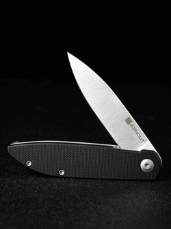 Складной нож SENCUT Bocll II сталь D2, рукоять с атласной отделкой G10 черная