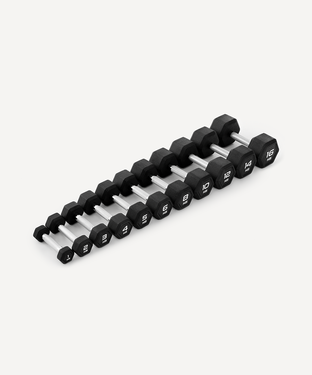 Гантель гексагональная STARFIT DB-301PRO 4 кг, обрезиненная, черный