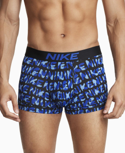 Мужские спортивные боксеры Nike Dri-Fit Essential Micro Trunk 1P - game royal/blck bubble swoosh print