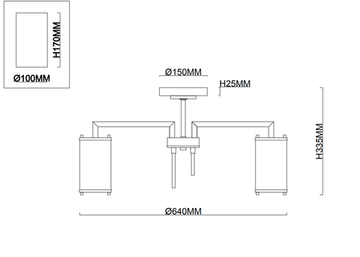 Люстра потолочная 6*Е14 1046/11/06PT никель Vase Stilfort