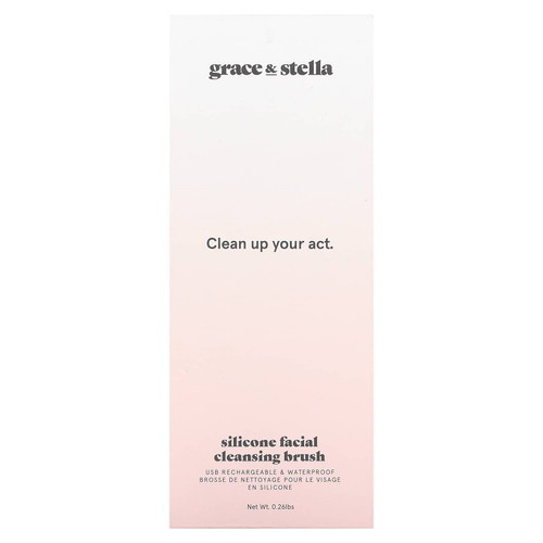 Grace & Stella, Силиконовая щетка для очищения лица, 0,26 фунта