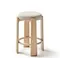 Барный табурет Granite 75 см, бежевый шенилл, массив ясеня в натуральном цвете