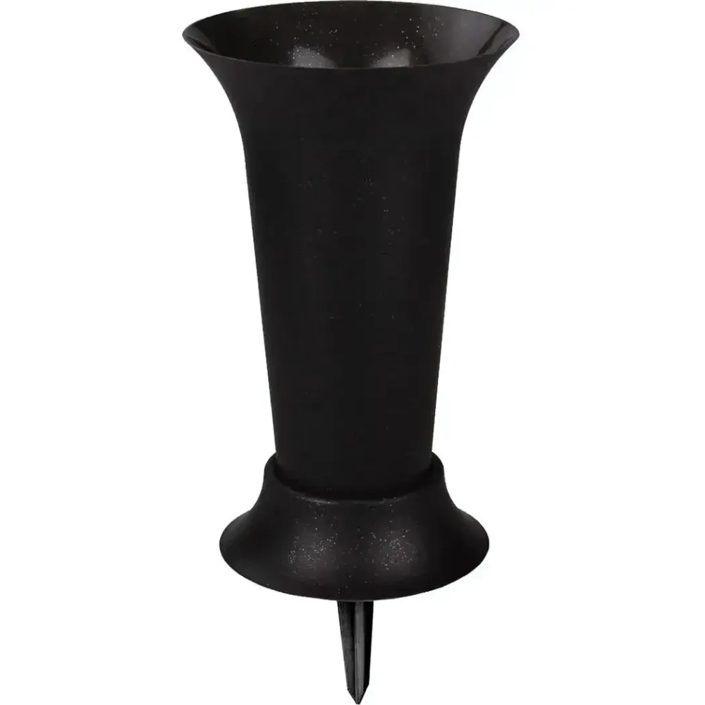Ваза под срезку Д190мм, В410мм (с колышком)(черный)