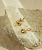 серьги малышки ракушки в позолоте