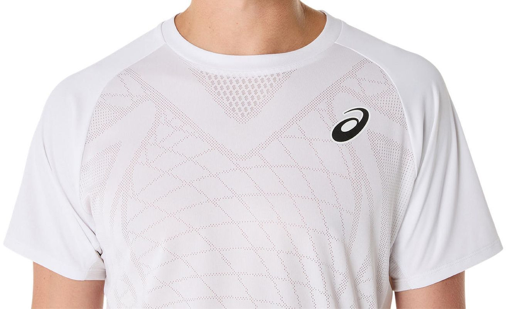Мужская теннисная футболка Asics Match Actibreeze SS - белый