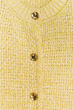 ZARA КАРДИГАН С РУКАВАМИ 3/4, ЖЕЛТЫЙ