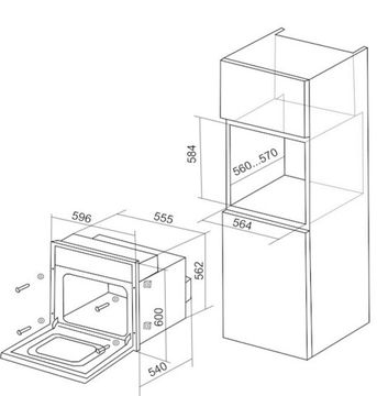 Электрический духовой шкаф Electronicsdeluxe 6006.05 эшв-001