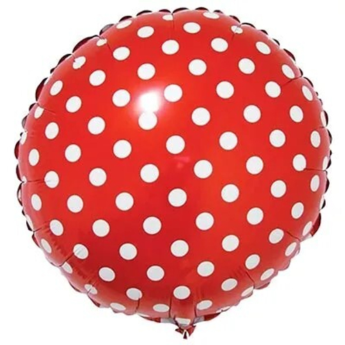 Круг 18" Горошек на красном Fm