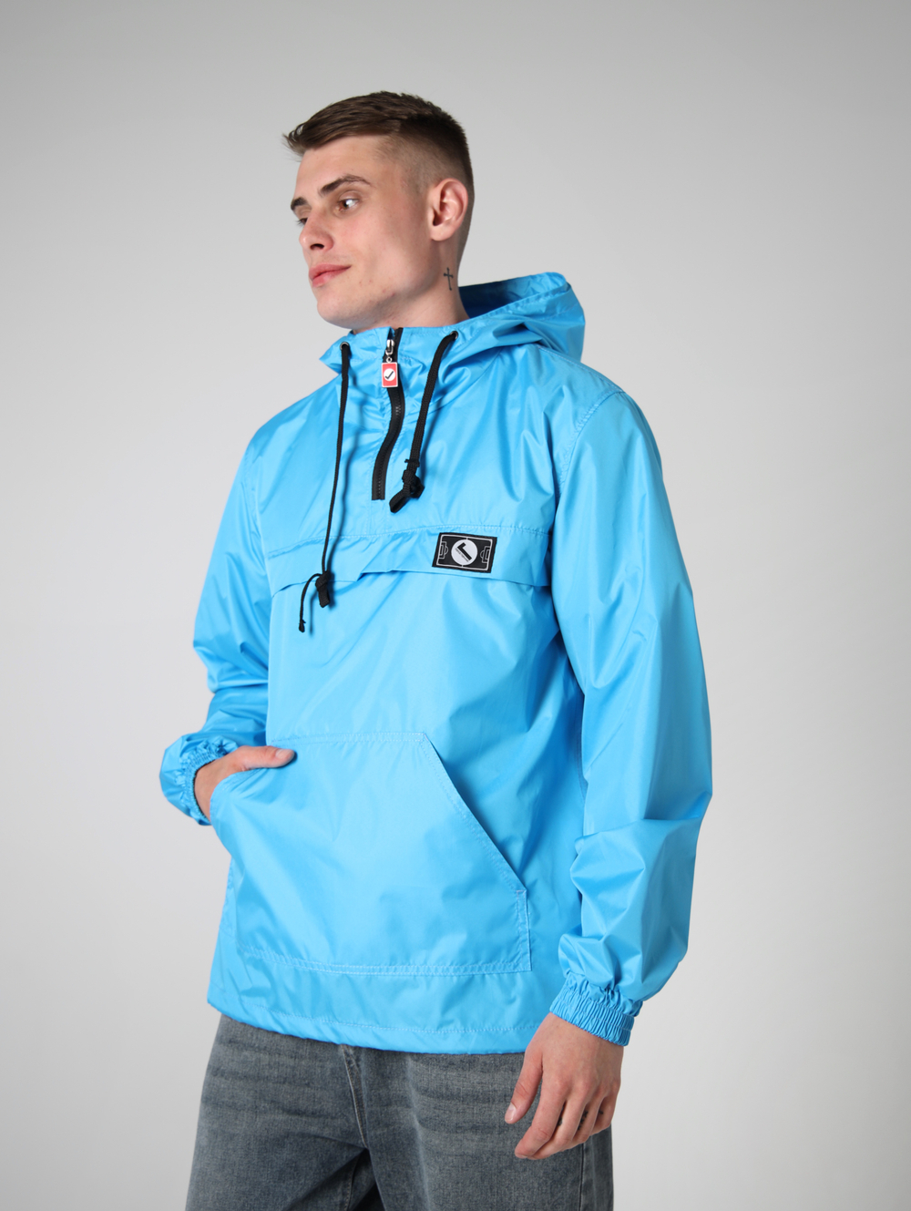 Анорак облегченный дюспо город горький голубой василек