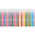 Фломастеры Basir, серия "Панда", цветной корпус с лапками, разноцветные чернила, набор 24 шт