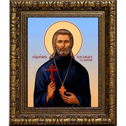 Александр Цицеронов (Рязанский) священномученик пресвитер. Икона на холсте.