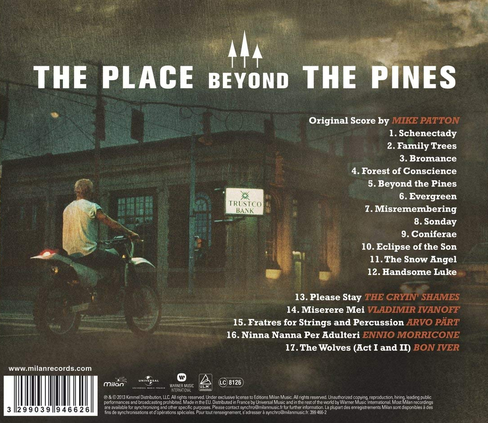 Soundtrack / Mike Patton: The Place Beyond The Pines (CD)