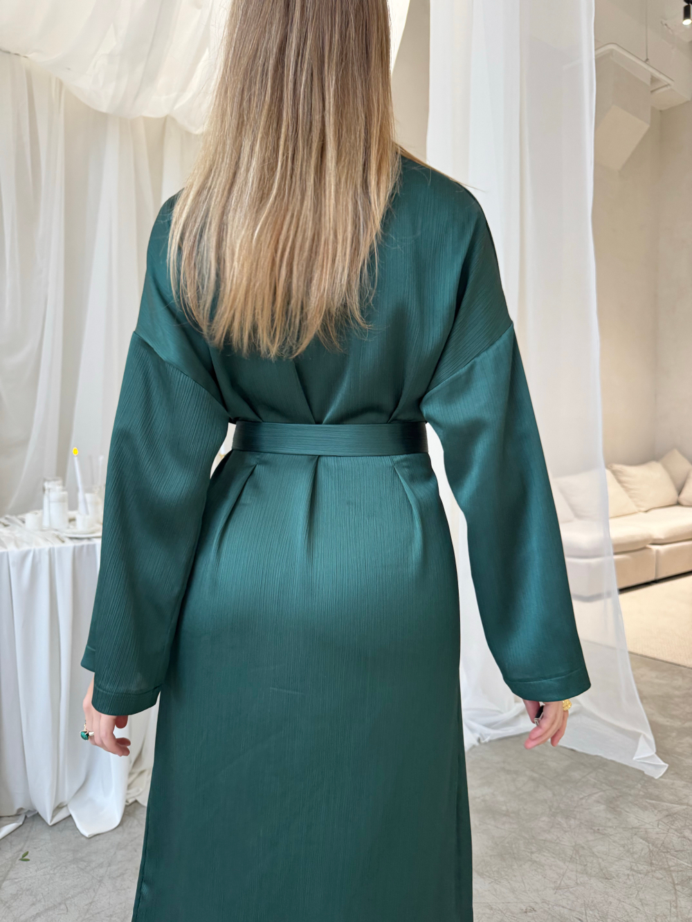 Платье Кимоно изумруд