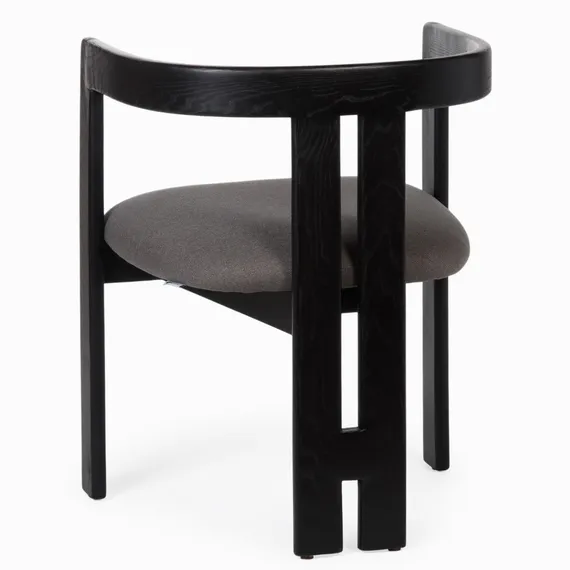 Стул Skift черный с серой обивкой