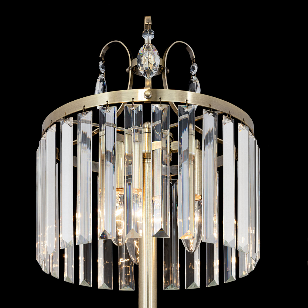 Citilux Инга CL335833 Настольная лампа хрустальная Бронза