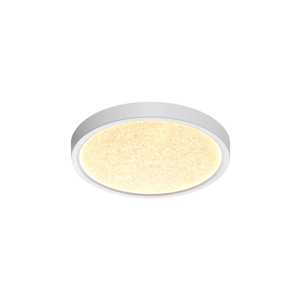 7661/18L MITRA LED SN 555 Светильник пластик/белый LED 18Вт 3000/4000K D230 IP40 OMEGA WHITE