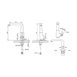 СМЕСИТЕЛЬ ДЛЯ КУХНИ С ВЫСОКИМ ПОВОРОТНЫМ ИЗЛИВОМ BRAVAT WATERFALL F773107C