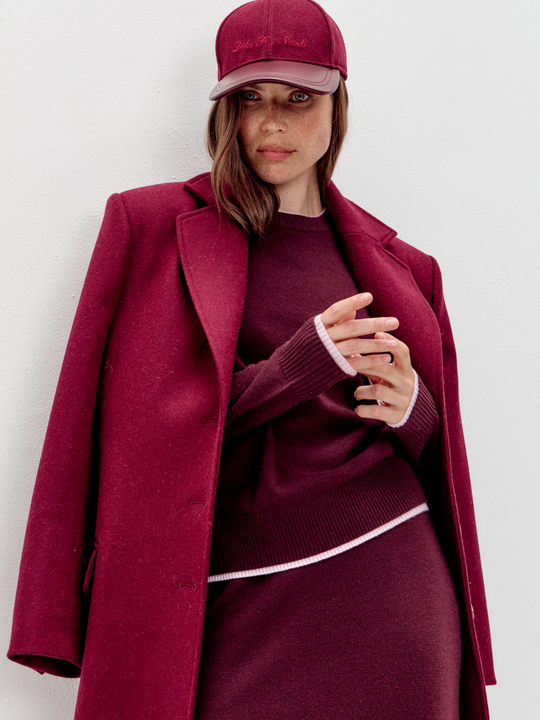 Жакет-пальто из шерсти