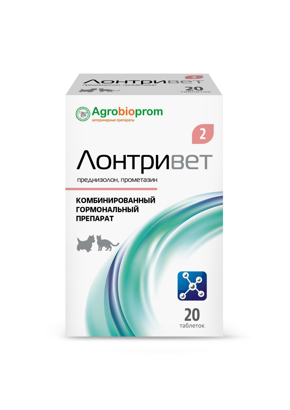 Лонтривет 2 мг (преднизалон+прометазин) 20 табл. при аллергич. и воспалит. реакциях