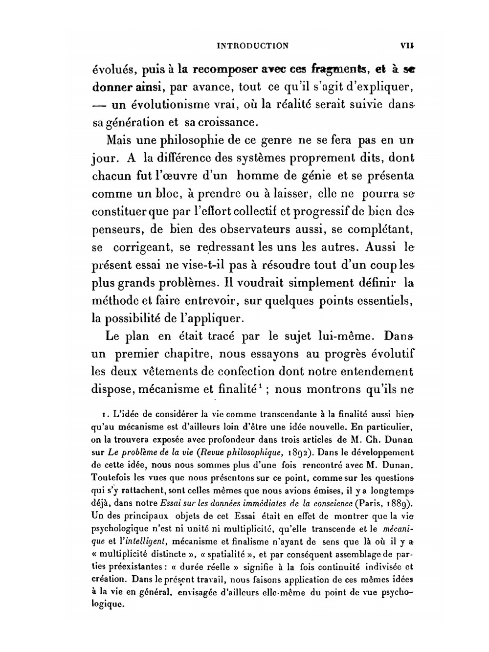 L'évolution créatrice | Henri Bergson