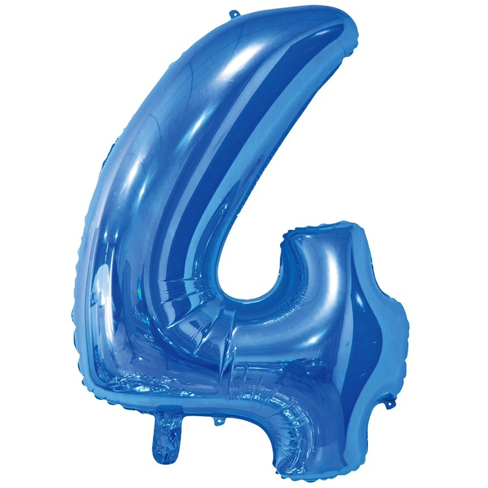Шар ЦИФРА 4 Blue 26" 66 см